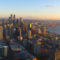 Seattle record dry streak, rain